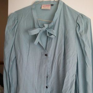 Banned Vintage 60s style bow tie shirt XS NWT